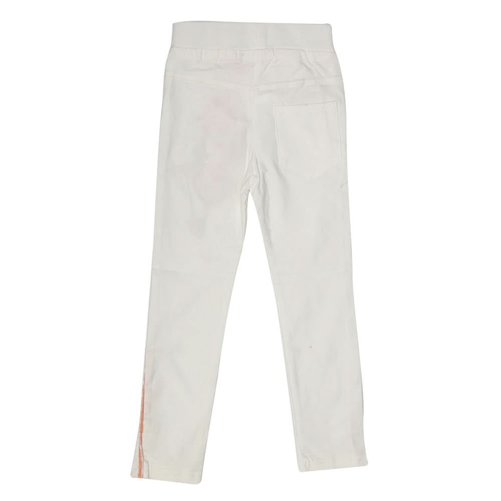 Girls Cotton Pant - White, Kids, Girls Pants And Capri, Chase Value, Chase Value