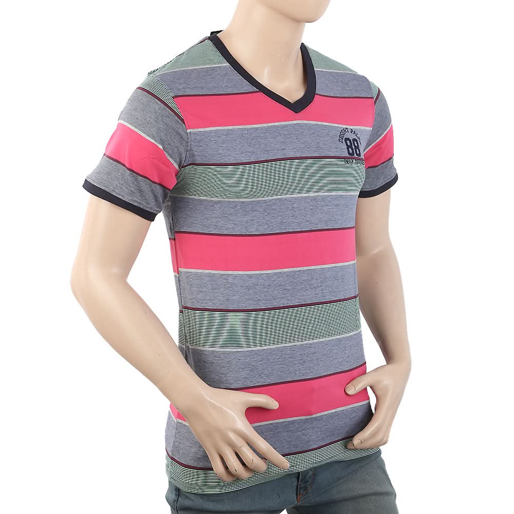 Men's Half Sleeves Placket T-Shirt - Multi, Men, T-Shirts And Polos, Chase Value, Chase Value