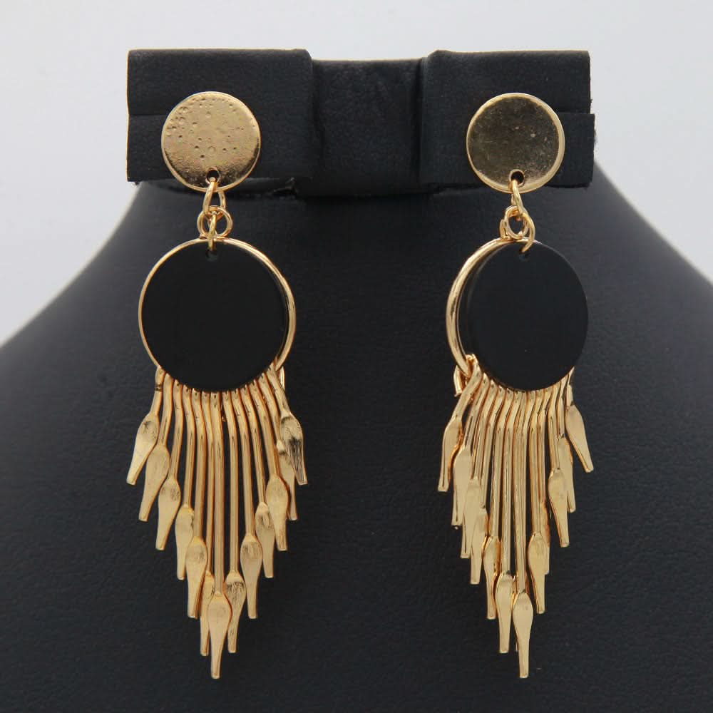 Women's Funky Earring - Golden, Women, Earrings & Tops, Chase Value, Chase Value