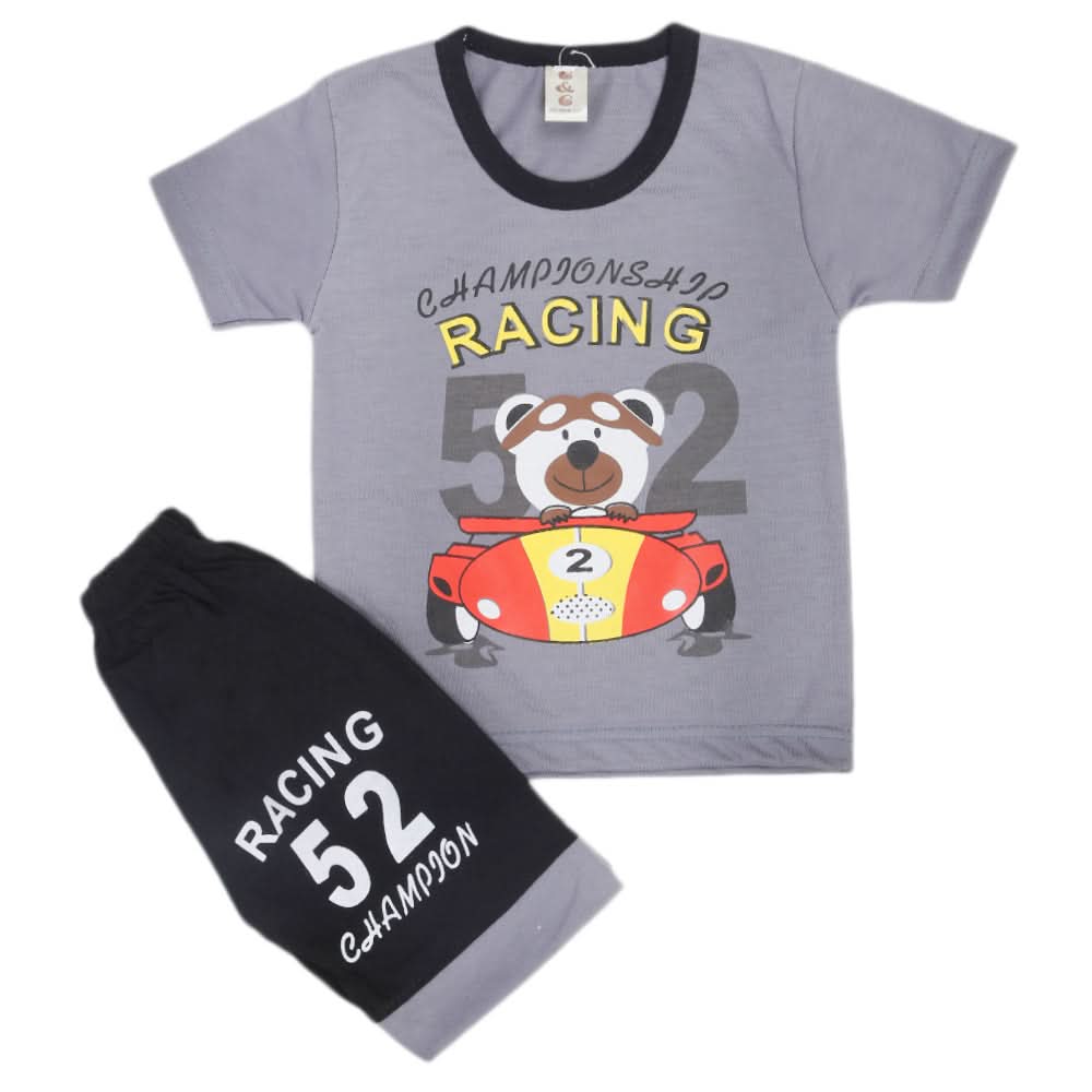Boys Short Suit - Grey, Kids, Boys Sets And Suits, Chase Value, Chase Value