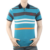 Men's Half Sleeves Polo T-Shirt - Steel Blue, Men, T-Shirts And Polos, Chase Value, Chase Value
