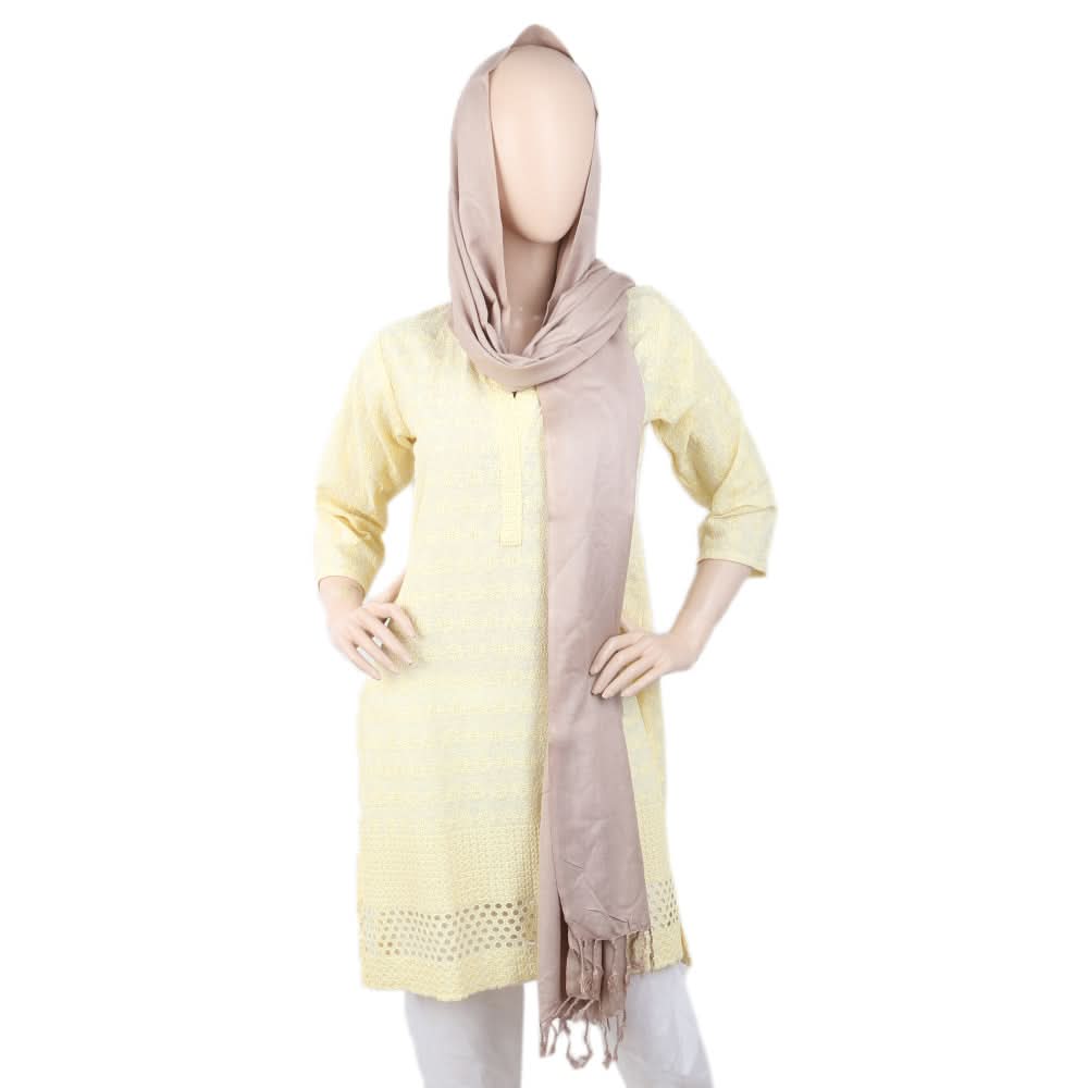 Women's Plain Stoler - Beige, Women, Shawls And Scarves, Chase Value, Chase Value