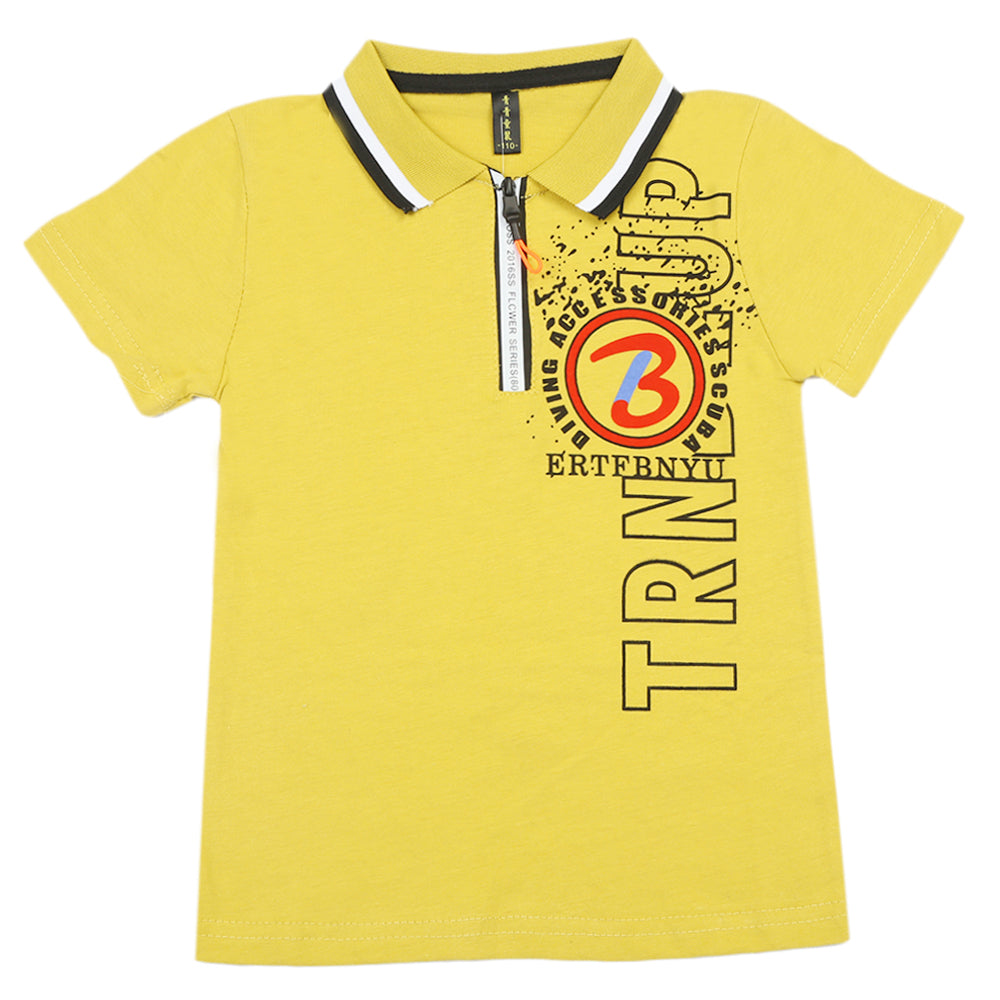 Boys Half Sleeves Polo T-Shirt - Green, Boys T-Shirts, Chase Value, Chase Value
