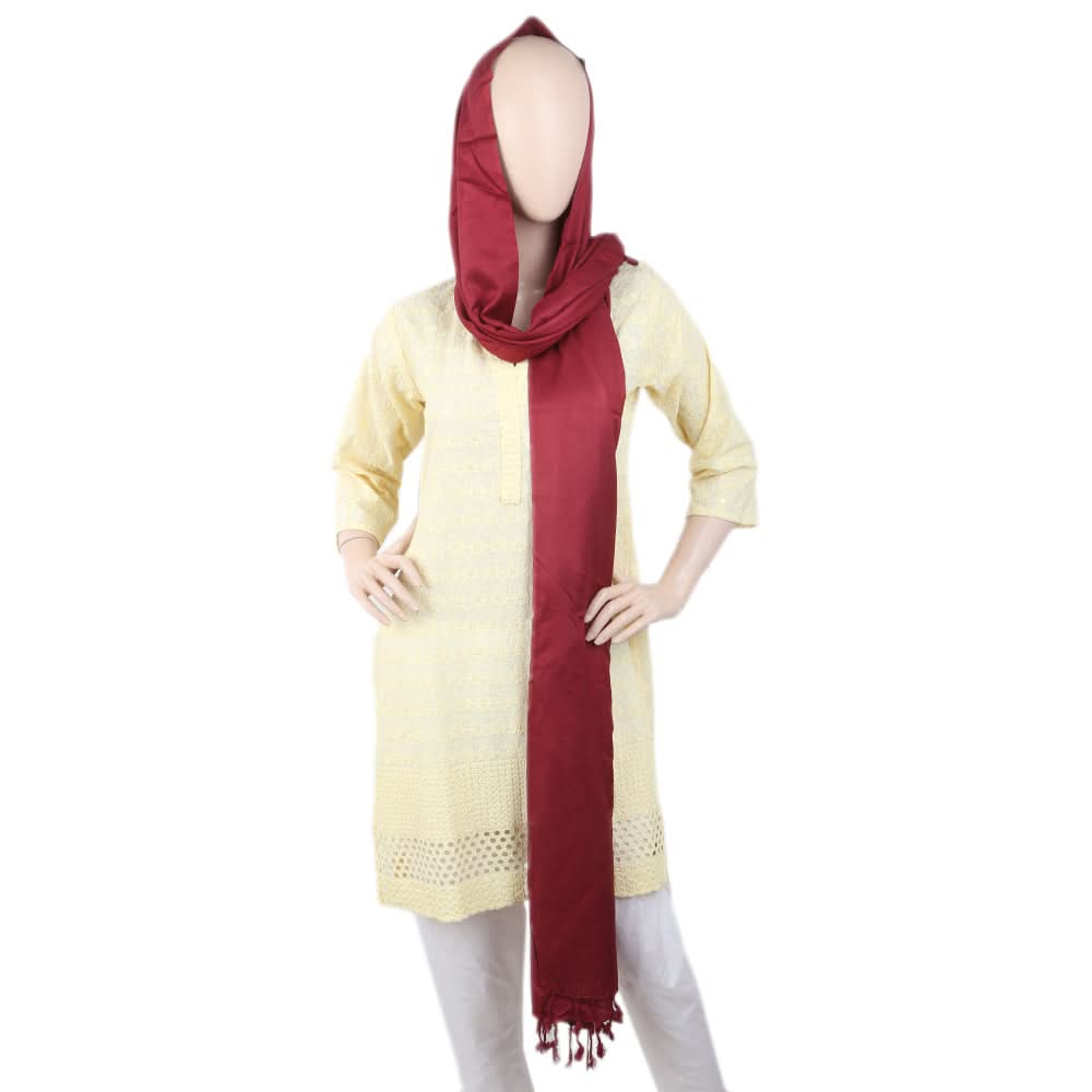 Women's Plain Stoler - Maroon, Women, Shawls And Scarves, Chase Value, Chase Value