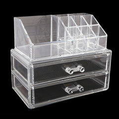 Acrylic Cosmetic Makeup Organizer Storage Box - White, Home & Lifestyle, Storage Boxes, Chase Value, Chase Value