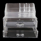 Acrylic Cosmetic Makeup Organizer Storage Box - White, Home & Lifestyle, Storage Boxes, Chase Value, Chase Value
