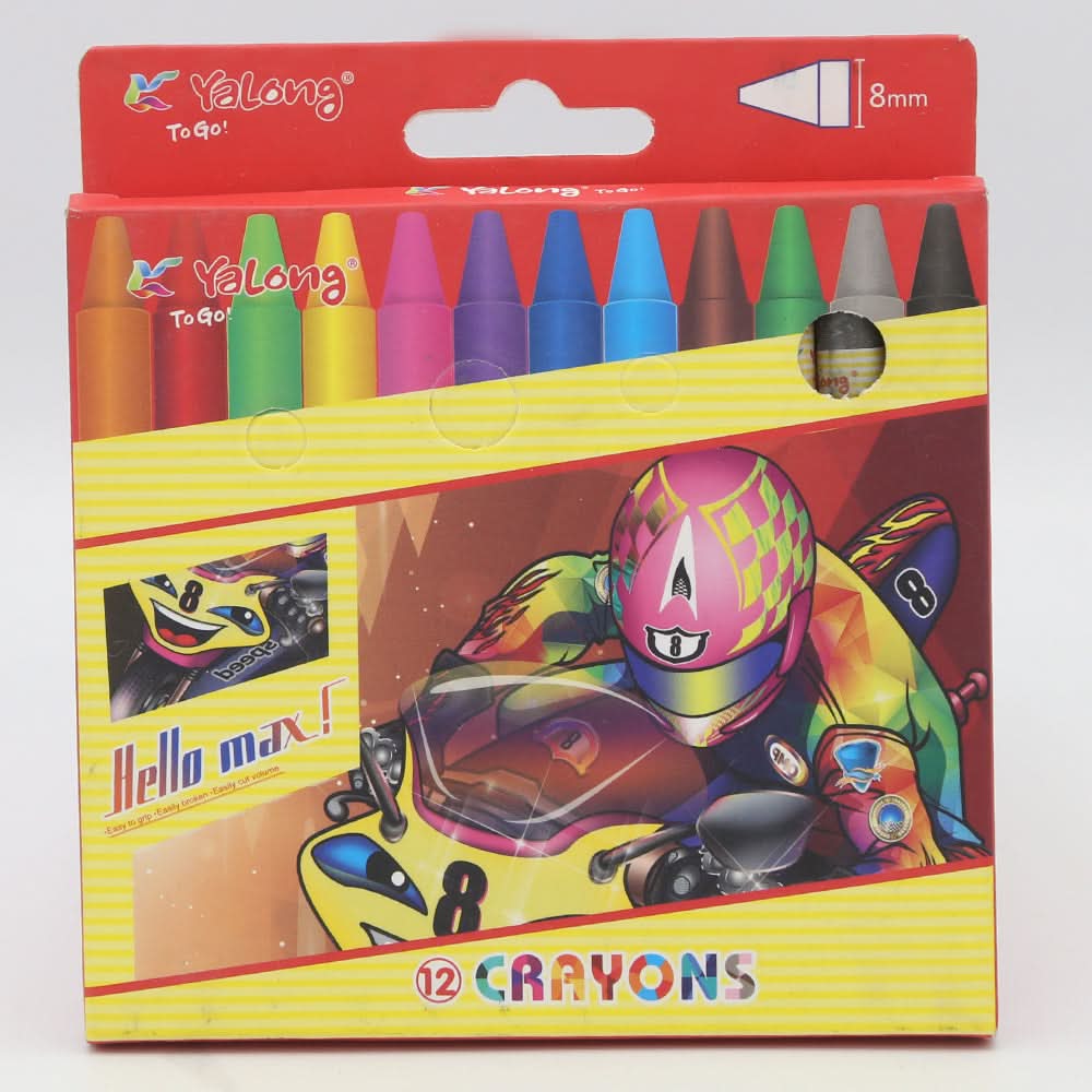 Crayons-Red 12 Pcs, Kids, Pencil Boxes And Stationery Sets, Chase Value, Chase Value