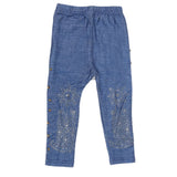 Girls Denim Stone Tight - Blue, Kids, Girls Pants And Capri, Chase Value, Chase Value
