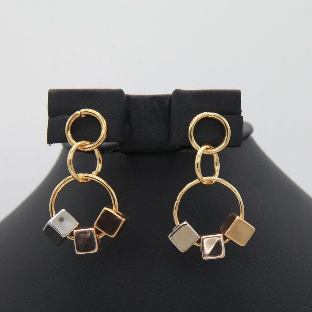 Women's Funky Earring - Golden, Women, Earrings & Tops, Chase Value, Chase Value