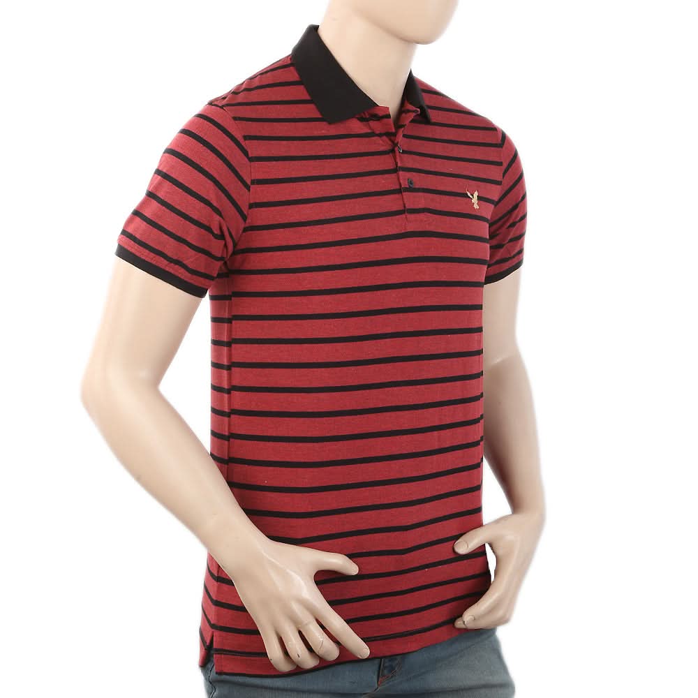 Men's Half Sleeves Polo T-Shirt - Rust, Men, T-Shirts And Polos, Chase Value, Chase Value