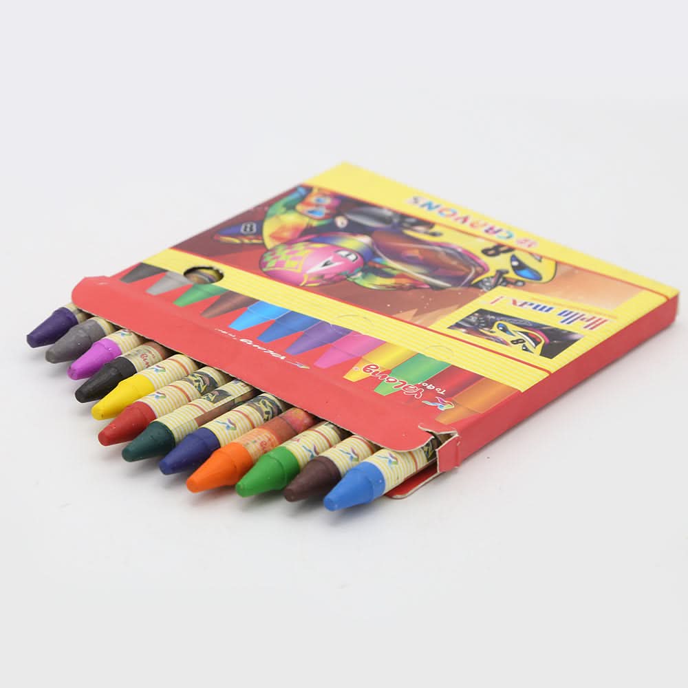 Crayons-Red 12 Pcs, Kids, Pencil Boxes And Stationery Sets, Chase Value, Chase Value