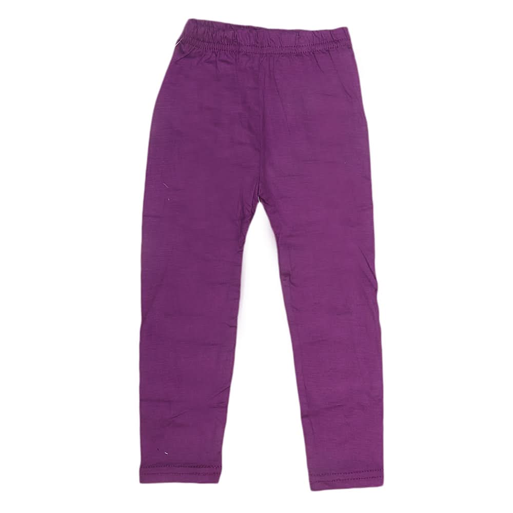 Girls Plain Tight - Purple, Kids, Girls Pants And Capri, Chase Value, Chase Value