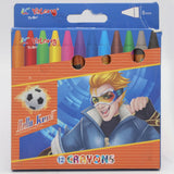 Crayons-Blue 12 Pcs, Kids, Pencil Boxes And Stationery Sets, Chase Value, Chase Value
