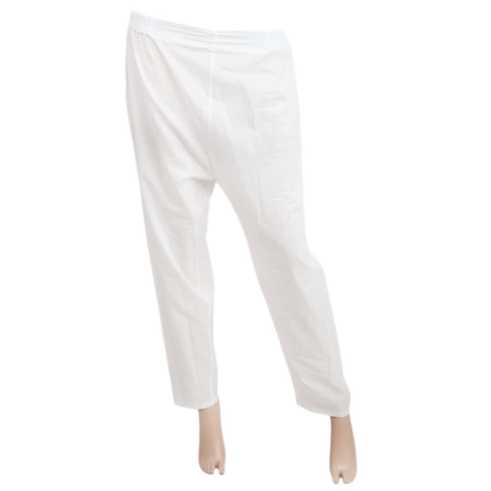 Women's Basic Trouser - White, Women, Pants & Tights, Chase Value, Chase Value