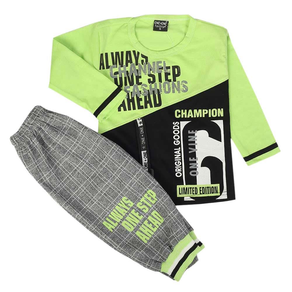 Boys Full Sleeves Suit - Light Green, Boys Sets & Suits, Chase Value, Chase Value