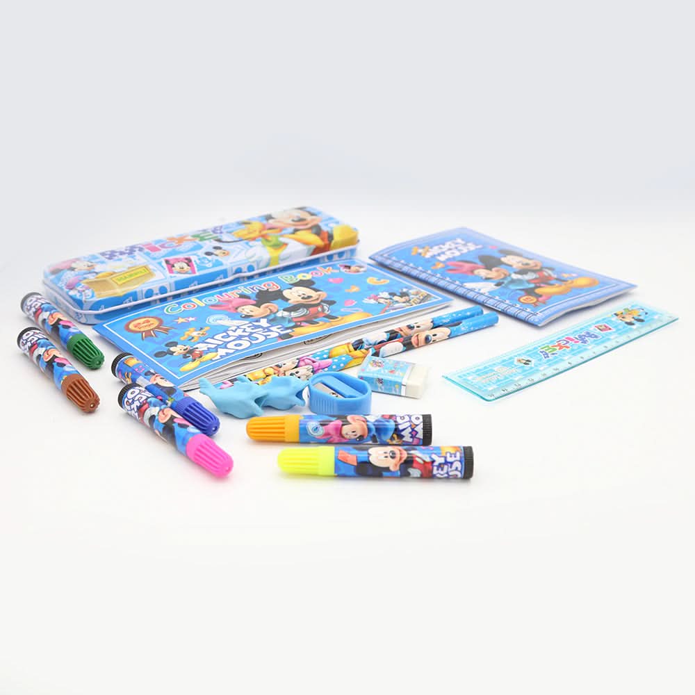 Stationary Set-Blue Mickey Mouse, Kids, Pencil Boxes And Stationery Sets, Chase Value, Chase Value