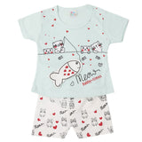 Newborn Girls Half Sleeves Suit - Blue, Kids, Newborn Girls Sets And Suits, Chase Value, Chase Value