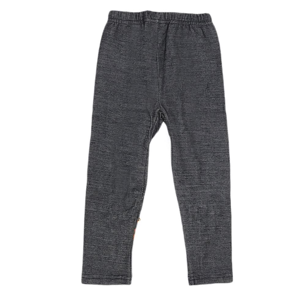 Girls Denim Print Tight - Blue, Kids, Girls Pants And Capri, Chase Value, Chase Value