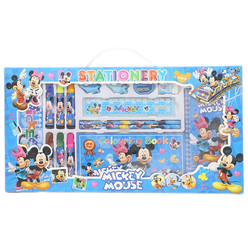 Stationary Set-Blue Mickey Mouse, Kids, Pencil Boxes And Stationery Sets, Chase Value, Chase Value