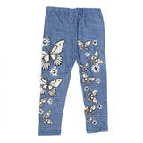 Girls Denim Print Tight - Light Blue, Kids, Girls Pants And Capri, Chase Value, Chase Value