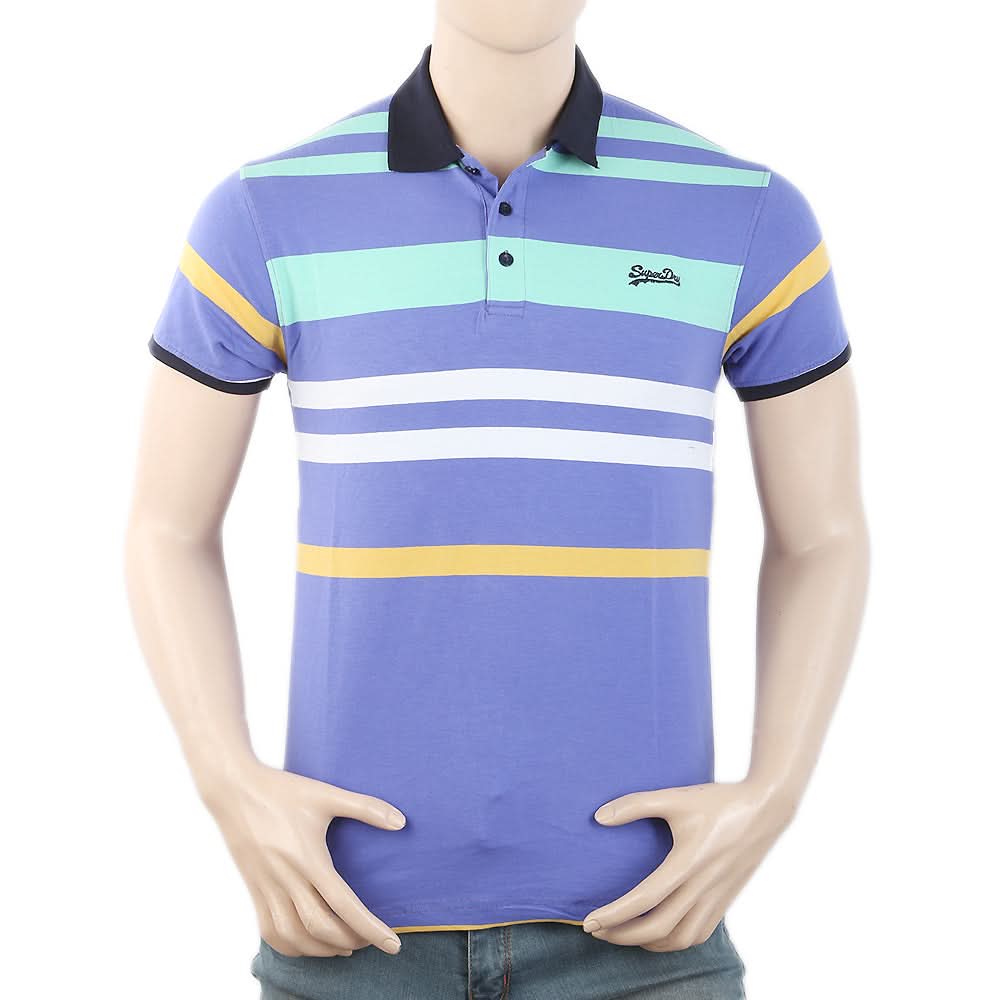 Men's Half Sleeves Polo T-Shirt - Royal Blue, Men, T-Shirts And Polos, Chase Value, Chase Value