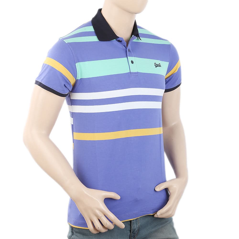 Men's Half Sleeves Polo T-Shirt - Royal Blue, Men, T-Shirts And Polos, Chase Value, Chase Value