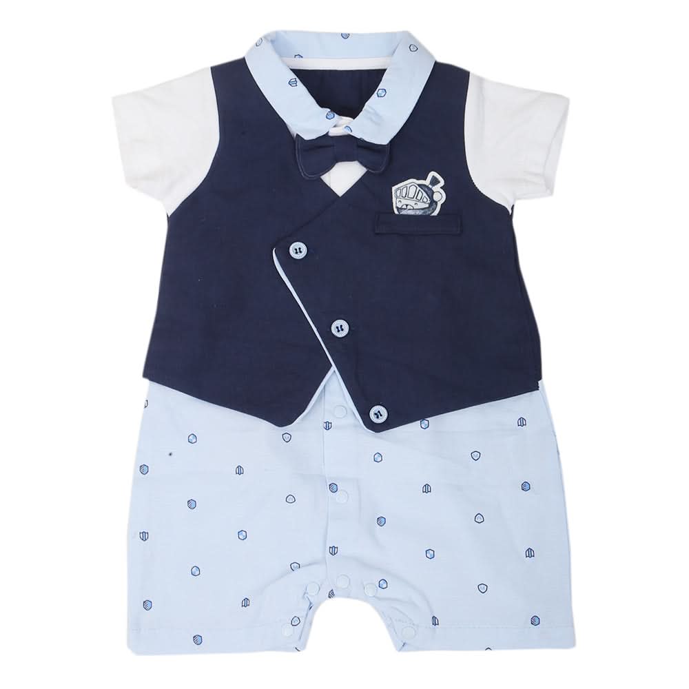 Newborn Boys Romper - Blue, Kids, New Born Boys Rompers, Chase Value, Chase Value