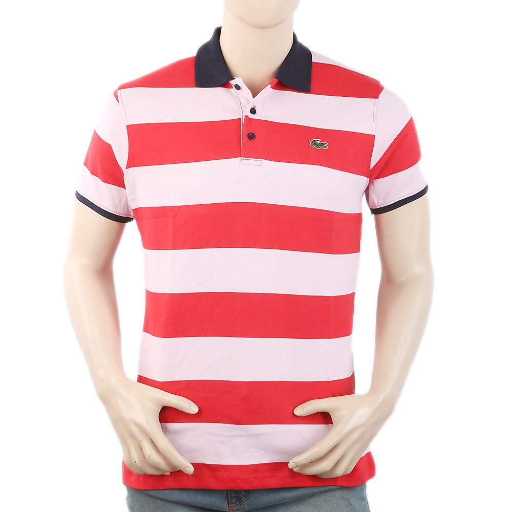 Men's Half Sleeves Polo T-Shirt - Pink, Men, T-Shirts And Polos, Chase Value, Chase Value