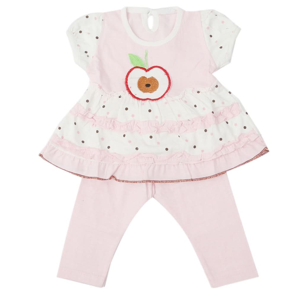 Newborn Girls Half Sleeves Suit - Light Pink, Kids, Newborn Girls Sets And Suits, Chase Value, Chase Value