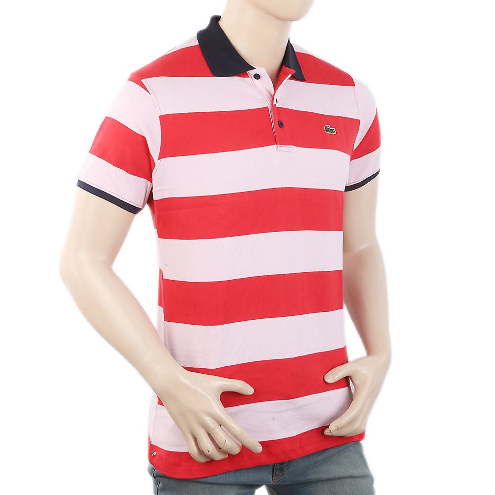 Men's Half Sleeves Polo T-Shirt - Pink, Men, T-Shirts And Polos, Chase Value, Chase Value