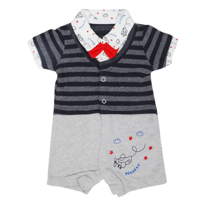 Newborn Boys Romper 1215 - Navy Blue, Kids, NB Boys Rompers, Chase Value, Chase Value