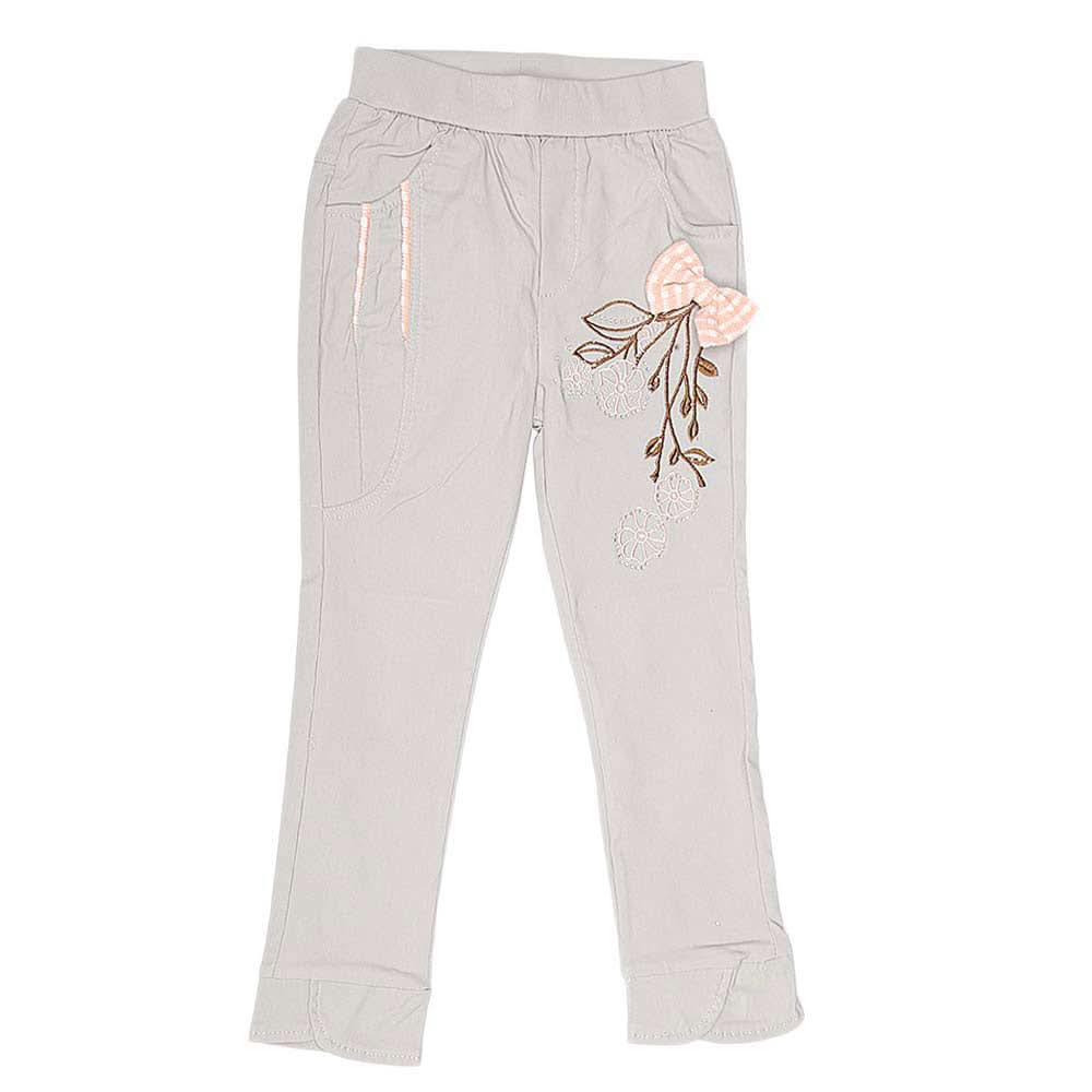 Girls Cotton Pant - Grey, Kids, Girls Pants And Capri, Chase Value, Chase Value