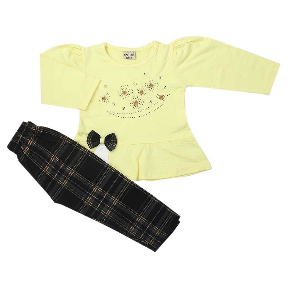 Girls Full Sleeves Suit - Lemon, Girls Suits, Chase Value, Chase Value