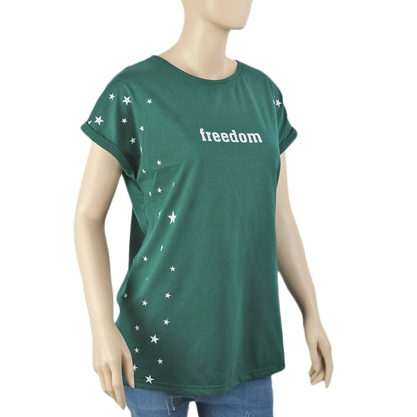 Women's Patriotic T-Shirt - Green, Women T-Shirts & Tops, Chase Value, Chase Value