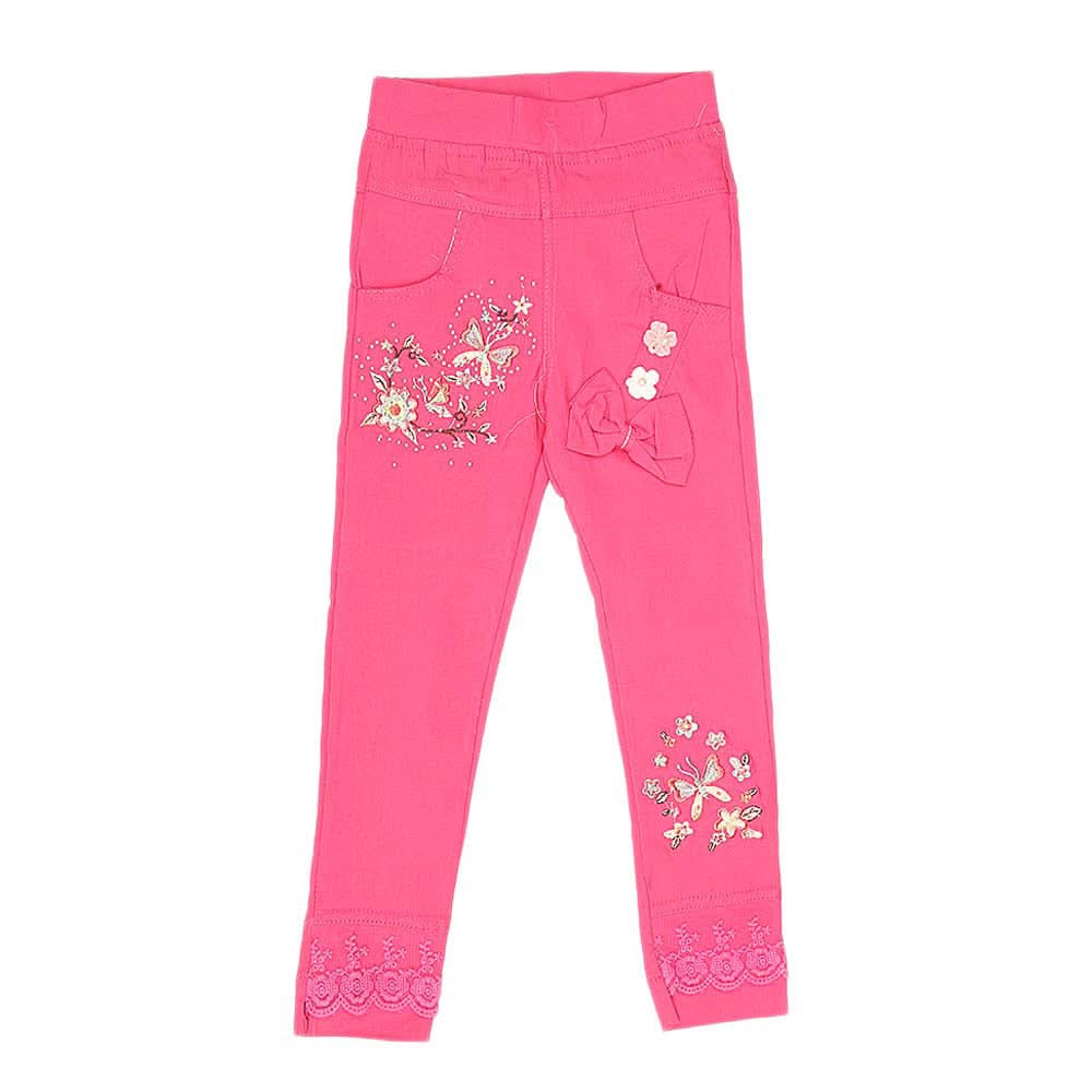 Girls Cotton Pant - Pink, Kids, Girls Pants And Capri, Chase Value, Chase Value