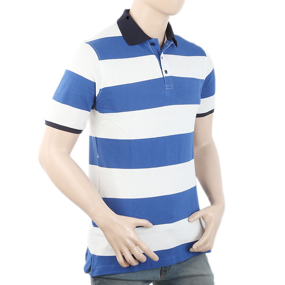 Men's Half Sleeves Polo T-Shirt - Royal Blue, Men, T-Shirts And Polos, Chase Value, Chase Value