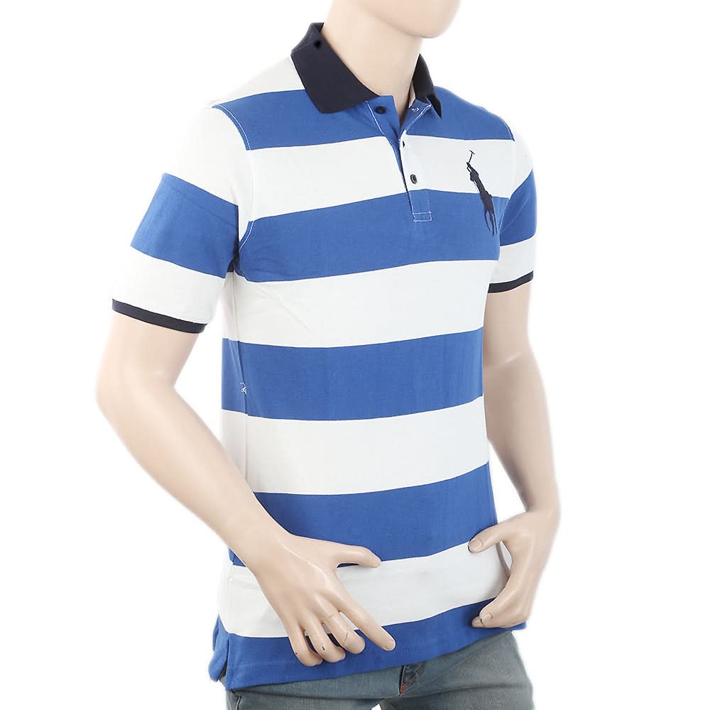 Men's Half Sleeves Polo T-Shirt - Royal Blue, Men, T-Shirts And Polos, Chase Value, Chase Value