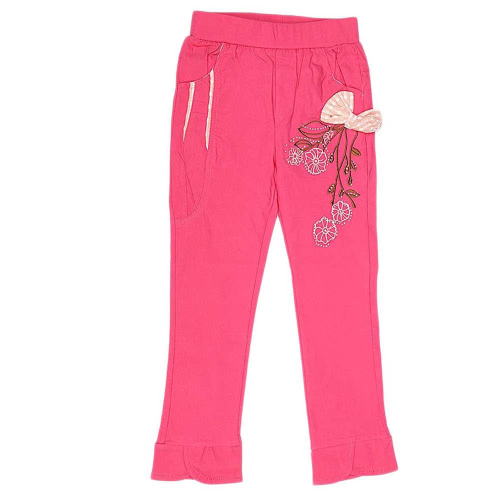Girls Cotton Pant - Pink, Kids, Girls Pants And Capri, Chase Value, Chase Value