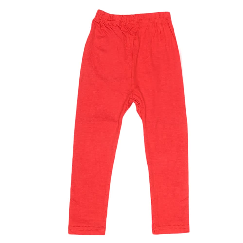 Girls Plain Tight - Red, Kids, Girls Pants And Capri, Chase Value, Chase Value