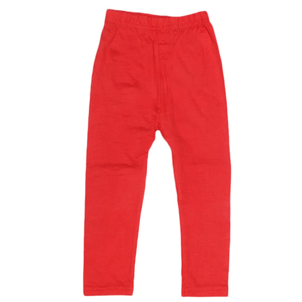 Girls Plain Tight - Red, Kids, Girls Pants And Capri, Chase Value, Chase Value
