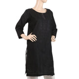 Women's Embroidered Kurti - Black, Women, Ready Kurtis, Chase Value, Chase Value