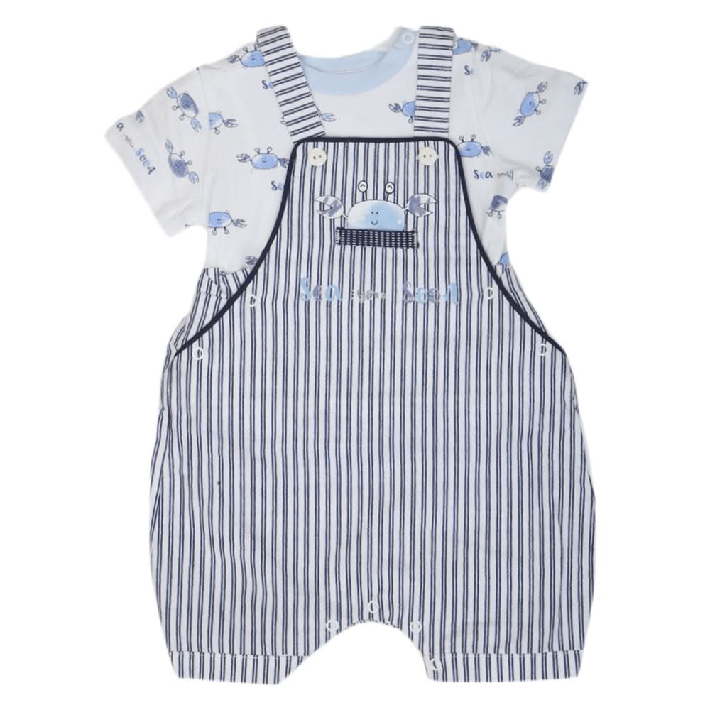 Newborn Boys Romper - Blue, Kids, New Born Boys Rompers, Chase Value, Chase Value