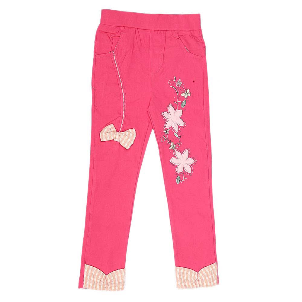Girls Cotton Pant - Pink, Kids, Girls Pants And Capri, Chase Value, Chase Value