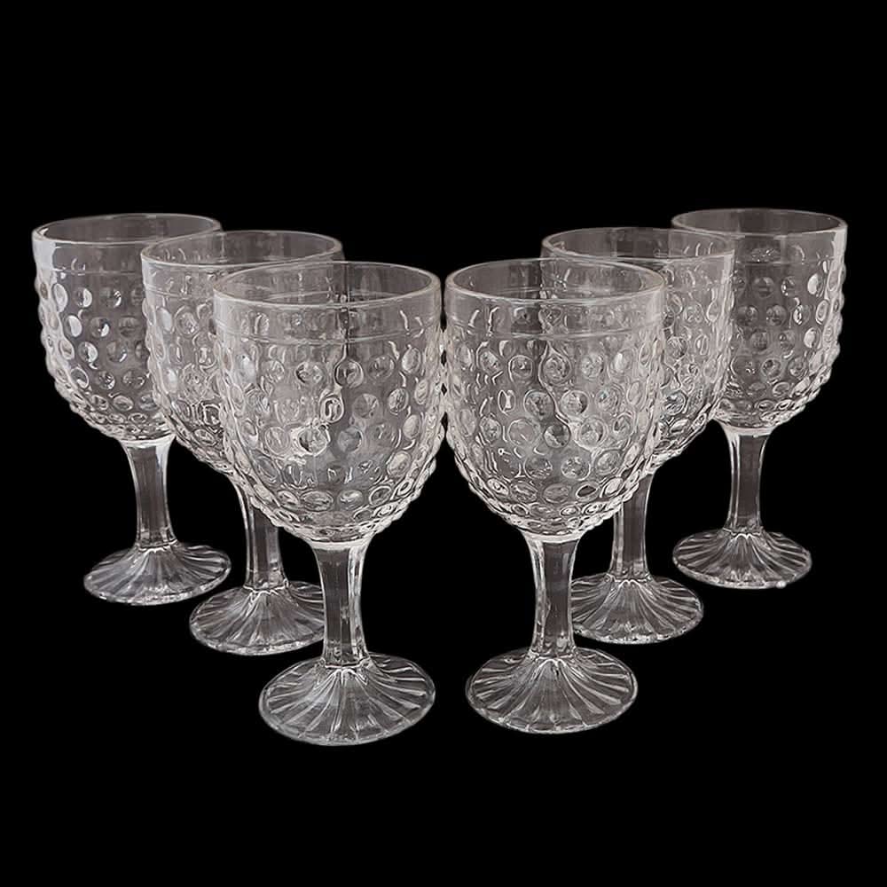 Goblet Glass 6 Pcs - White, Home & Lifestyle, Glassware & Drinkware, Chase Value, Chase Value