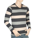 Men's Round Neck Yarn Dyed T-Shirt - Dark Grey, Men's T-Shirts & Polos, Chase Value, Chase Value