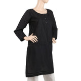 Women's Embroidered Kurti - Black, Women, Ready Kurtis, Chase Value, Chase Value
