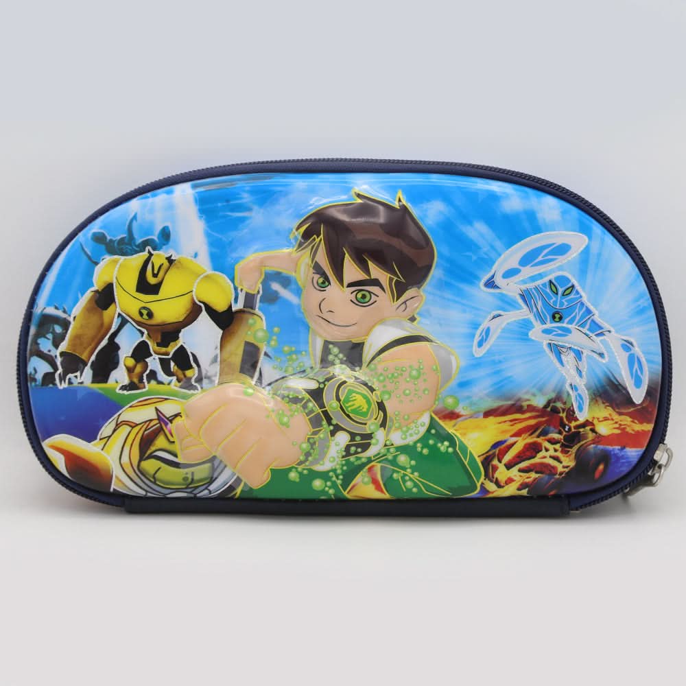 Ben Ten Pencil Pouch-Blue-F, Kids, Pencil Boxes And Stationery Sets, Chase Value, Chase Value