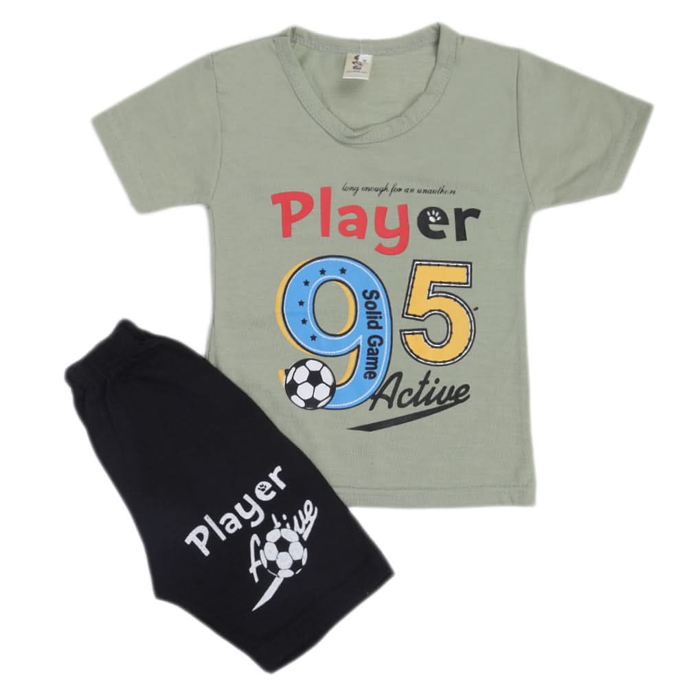 Boys Short Suit - Green, Kids, Boys Sets And Suits, Chase Value, Chase Value