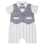 Newborn Boys Turkish Romper - Light Grey, Kids, Newborn Boys Rompers, Chase Value, Chase Value