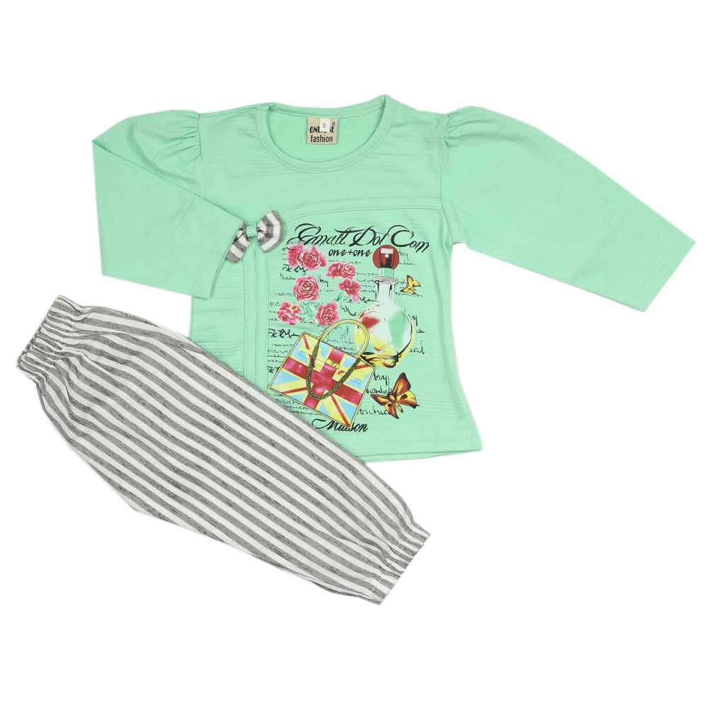Girls Full Sleeves Suit - Cyan, Girls Suits, Chase Value, Chase Value